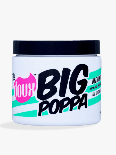 The Doux Big Poppa Defining Gel on a grey background